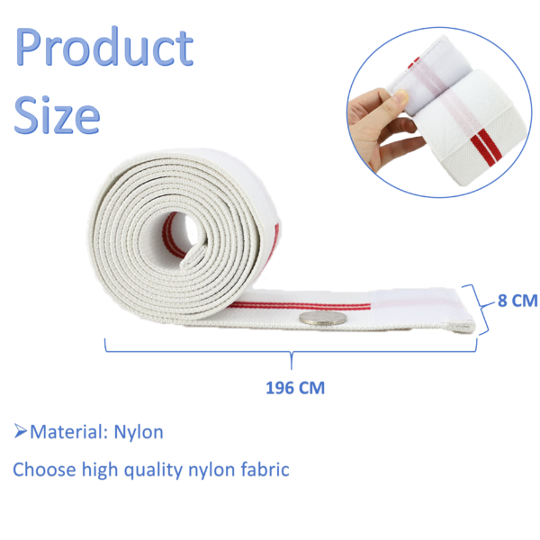 Nylon strap wrap knee pads