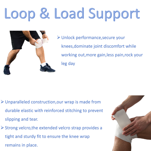 Nylon strap wrap knee pads