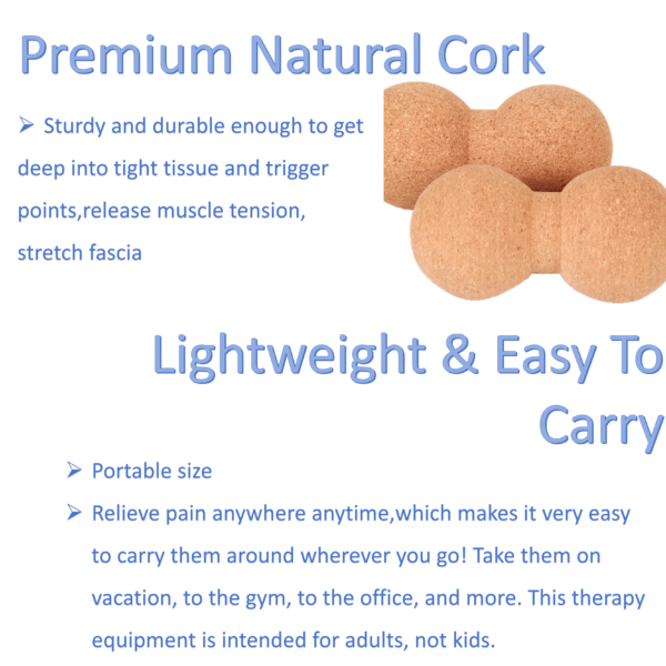 Cork Peanut Massage Ball