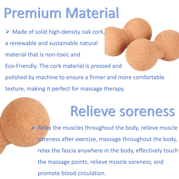 Cork Peanut Massage Ball