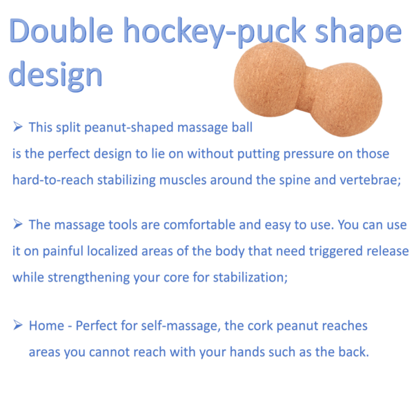 Cork Peanut Massage Ball