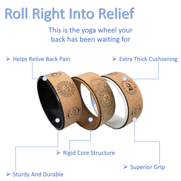 Cork yoga wheel