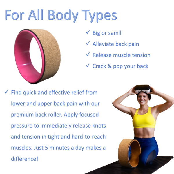 Cork yoga wheel
