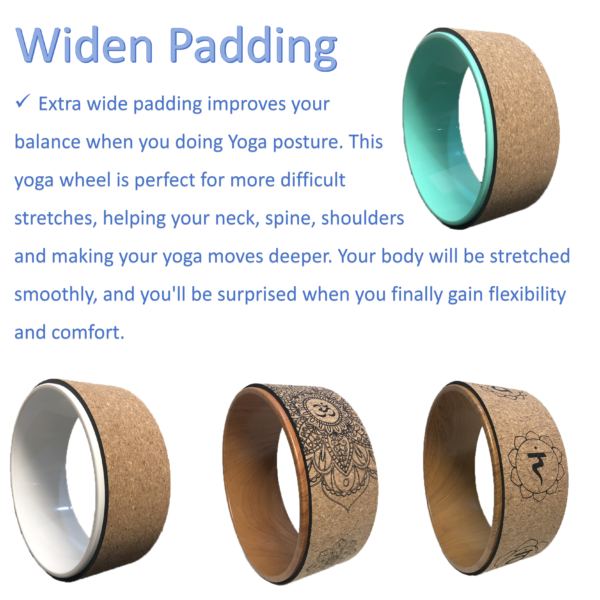 Cork yoga wheel