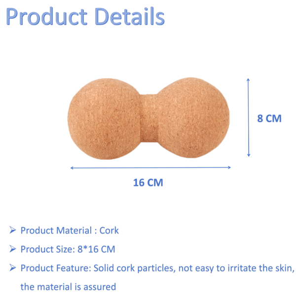 Cork Peanut Massage Ball