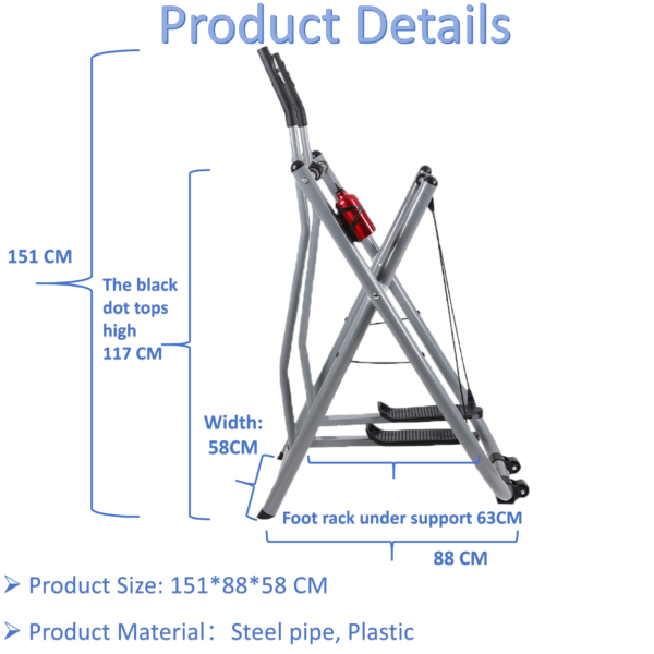 air walker space walking machine indoor